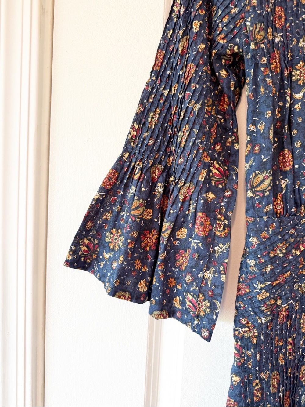 Veronica Beard Shireen Pleated Floral Midi Dress Sz 6 - Picture 6 of 10